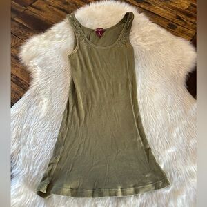 Hollister Olive Tank Top with Stud Details